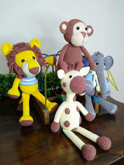 Safári amigurumi