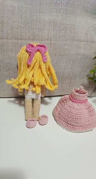 Boneca Barbie em Amigurumi