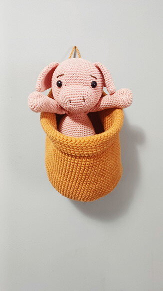 Cestos Decorativo com Bichinhos em Amigurumi