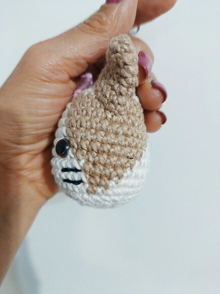 Chaveiro Gatinha em Amigurumi