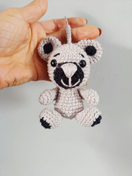 Chaveiro Ursinho em Amigurumi