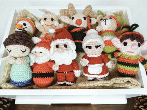 Kit Enfeites de Natal Amigurumi
