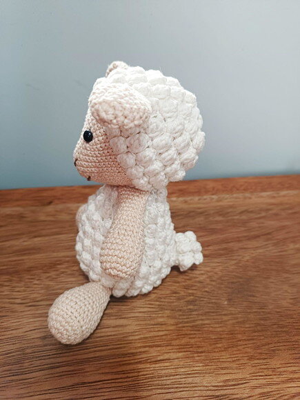Peso para Porta Ovelha Amigurumi