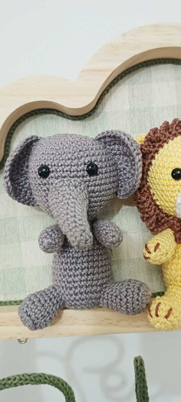 Porta Maternidade em Amigurumi Safári