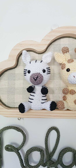 Porta Maternidade em Amigurumi Safári
