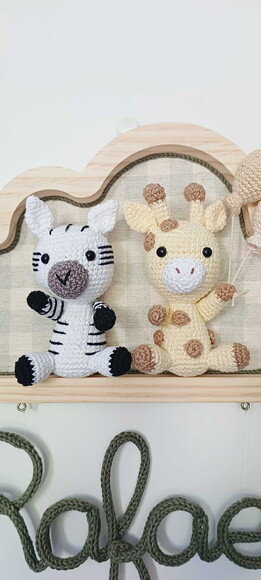 Porta Maternidade em Amigurumi Safári