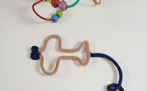 Porta Maternidade Ursinho Aviador em Amigurumi