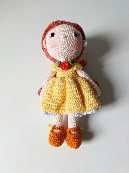 Princesa Bela em Amigurumi