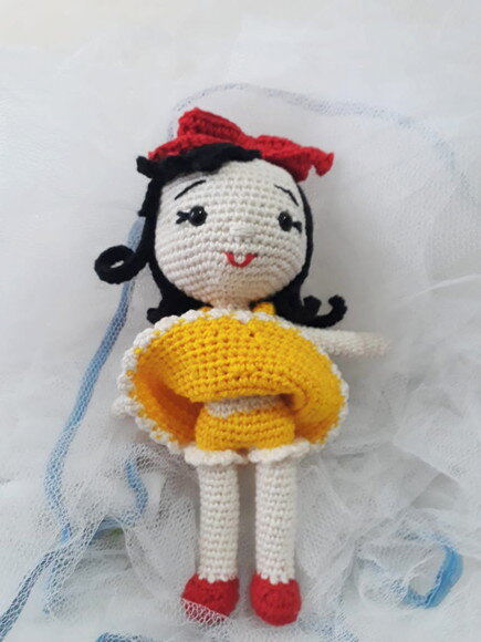 Princesa Branca de Neve amigurumi
