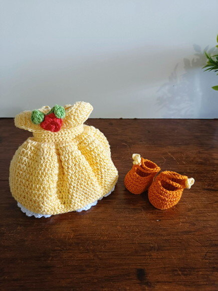 Princesa Bela em Amigurumi