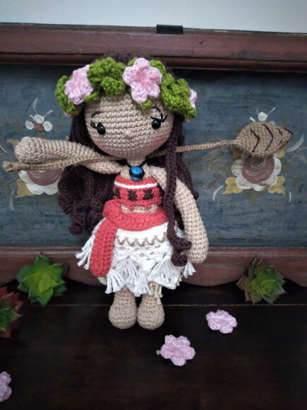 Princesa Moana Amigurumi