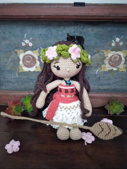 Princesa Moana Amigurumi
