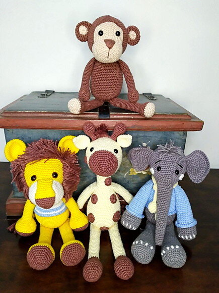 Safári amigurumi