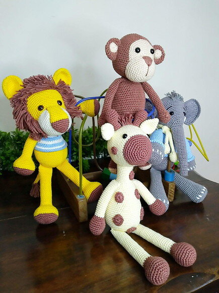 Safári amigurumi
