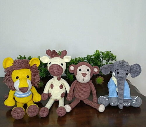 Safári amigurumi