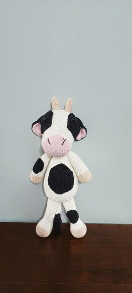 Vaca em Amigurumi