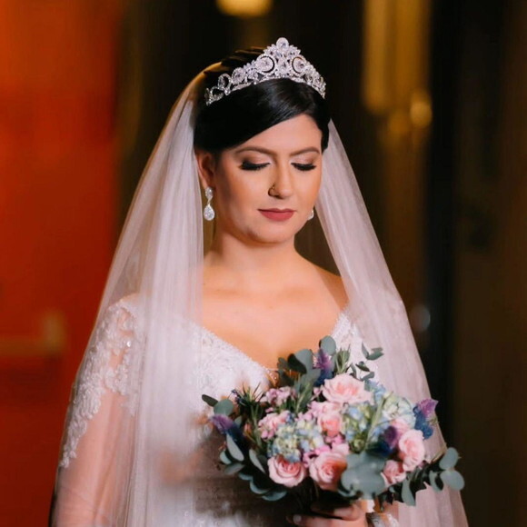 Coroa Dourada Noiva ou Debutante