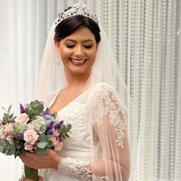 Coroa Dourada Noiva ou Debutante