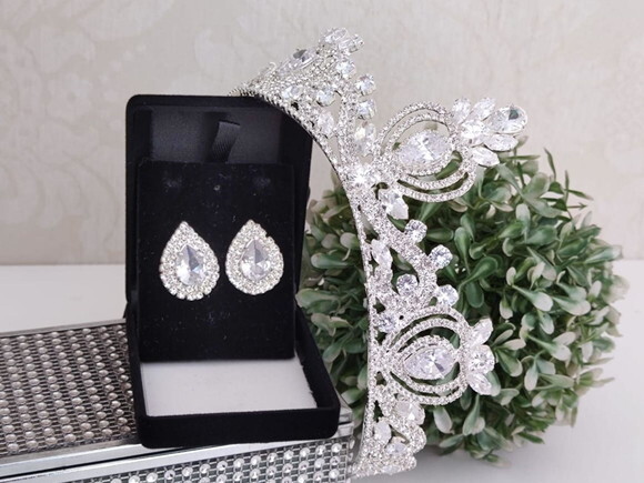 Coroa Noiva Miss Debutante Zircônia Brilho Casamento Bodas