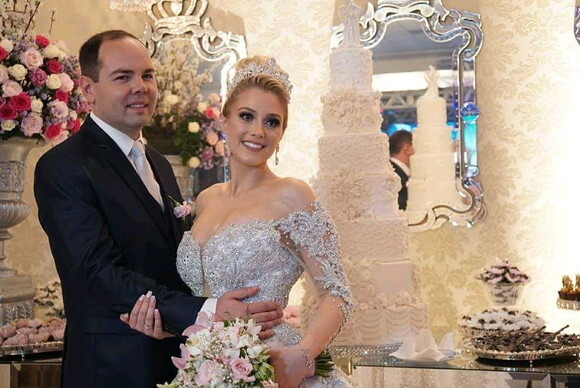 Coroa para noiva Prata de zircônia