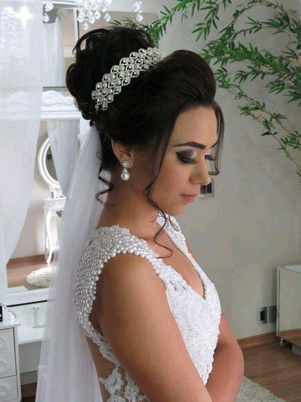 Tiara de pérola - Grinalda