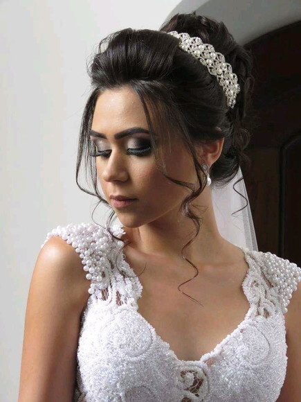 Tiara de pérola - Grinalda