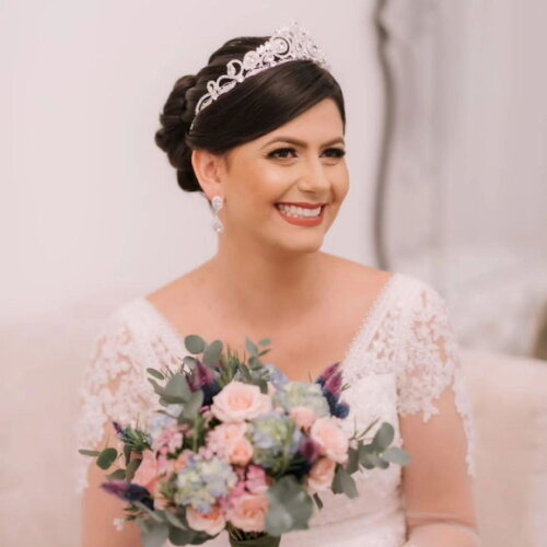Coroa Dourada Noiva ou Debutante