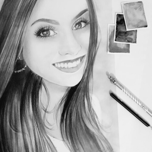 Desenho a grafite realista