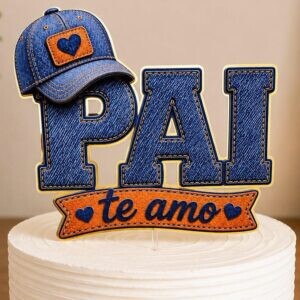 Topo de Bolo dias dos Pais - Decoração de Bolo - Dia dos Pais