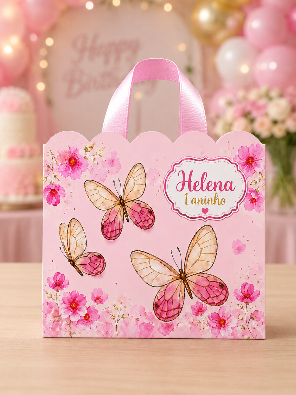 Kit 10 Sacolinhas Personalizadas Lembrancinhas Aniversário Borbo