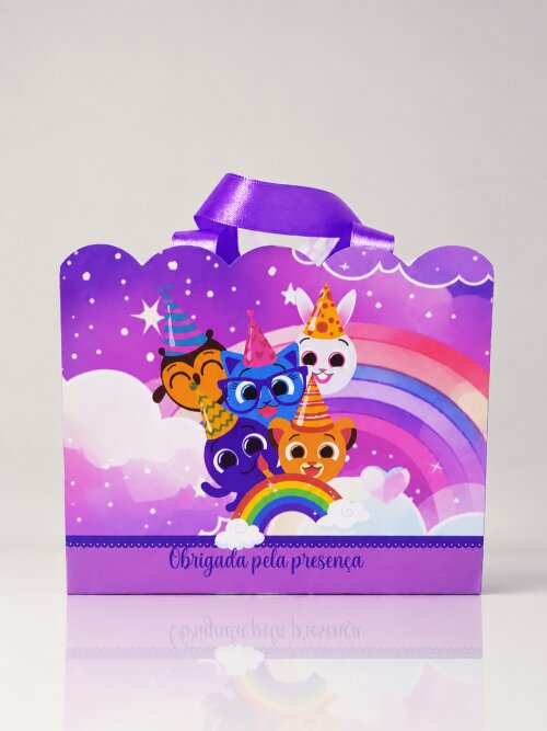 Kit 10 Sacolinhas Personalizadas Lembrancinhas Aniversário Bolof