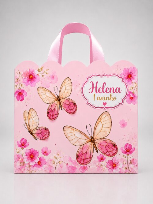 Kit 10 Sacolinhas Personalizadas Lembrancinhas Aniversário Borbo
