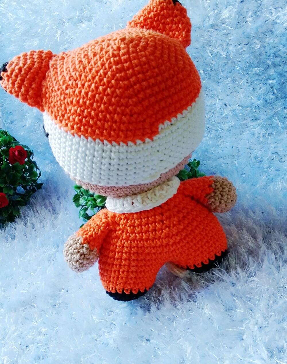 Raposinha de amigurumi