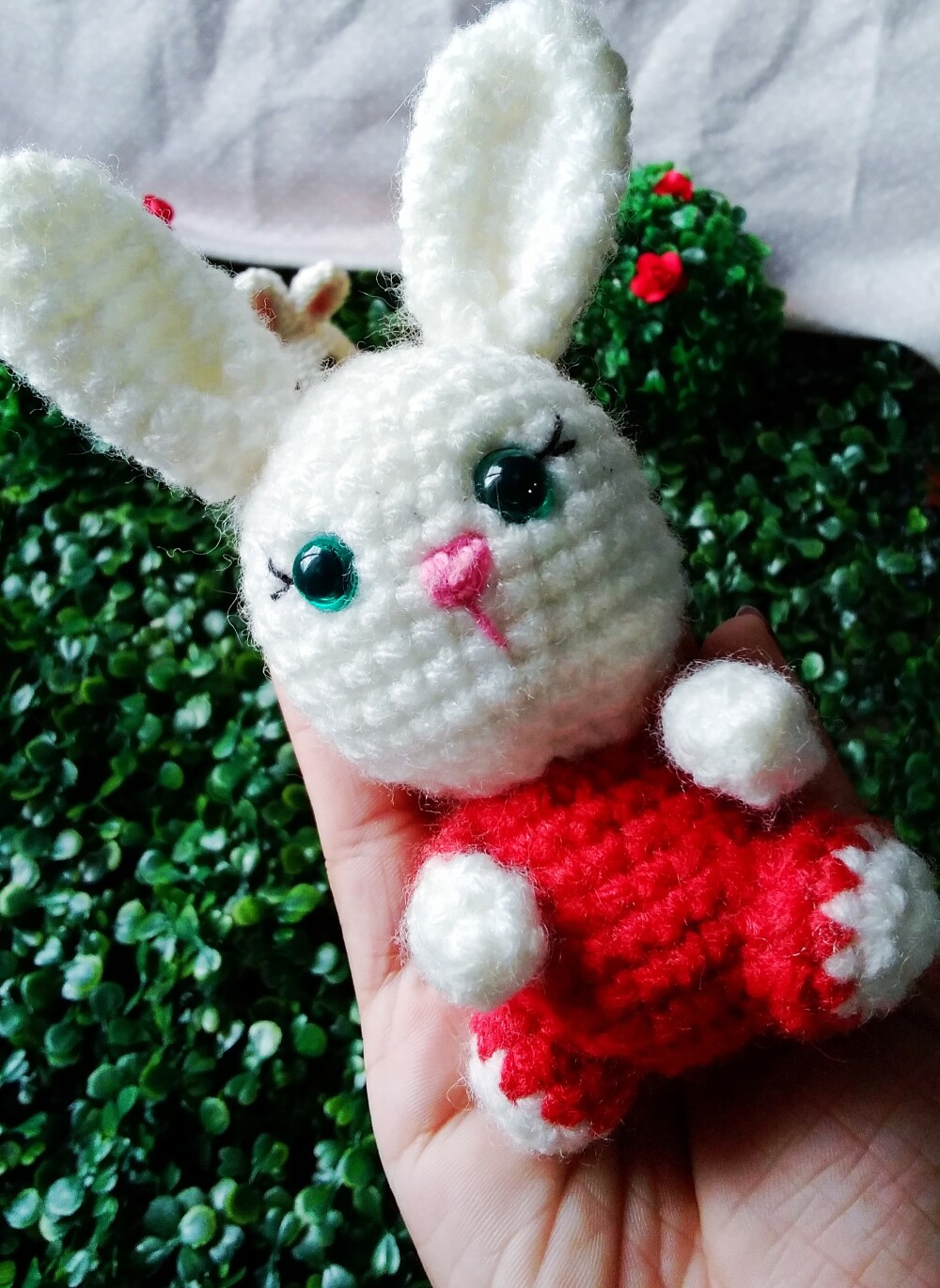 Kit  mini coelhos de amigurumi