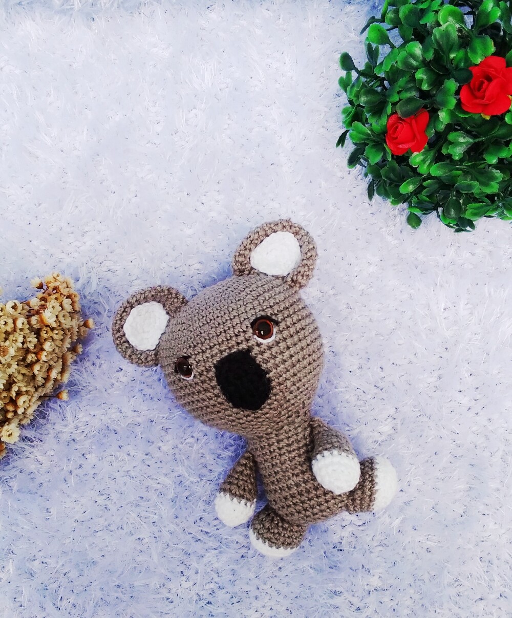 Coala de amigurumi- animais do bosque