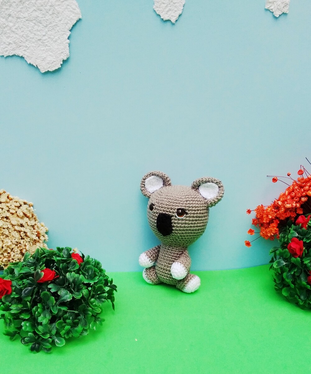 Coala de amigurumi- animais do bosque