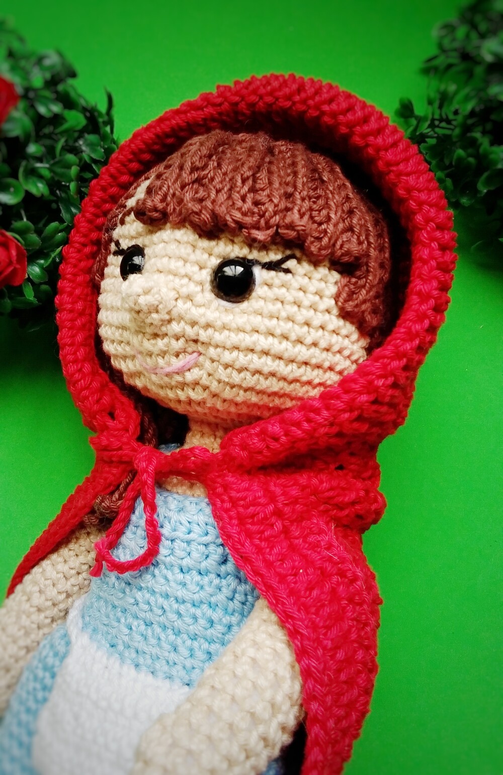 Chapeuzinho vermelho de amigurumi