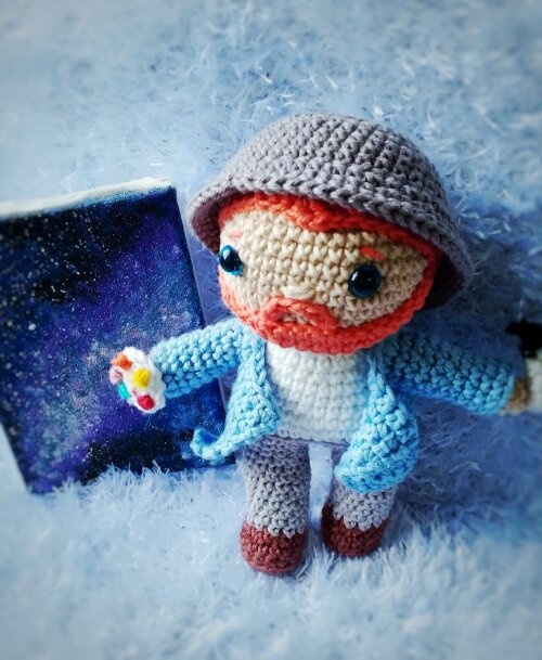 Vincent Van Gogh de amigurumi