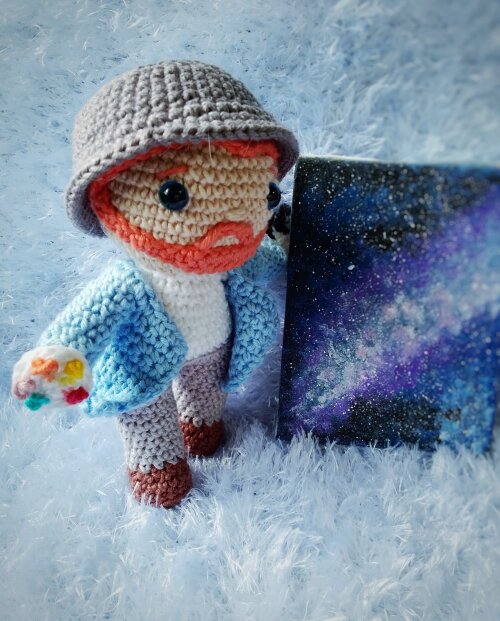 Vincent Van Gogh de amigurumi