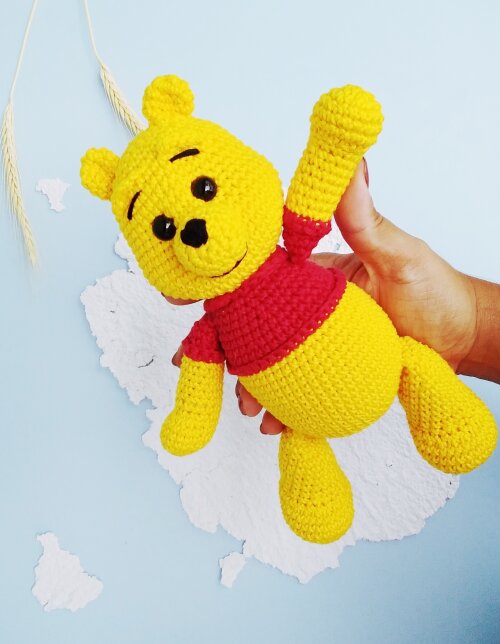 Ursinho Pooh de amigurumi