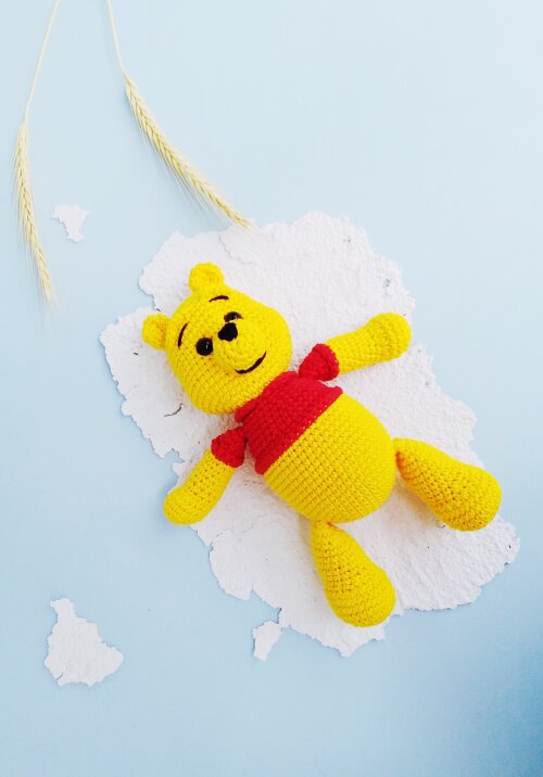 Ursinho Pooh de amigurumi