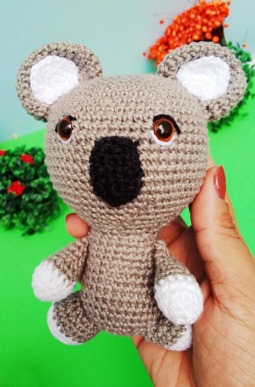 Coala de amigurumi- animais do bosque