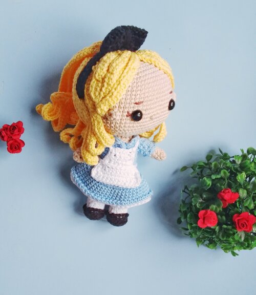 Kit Alice no país das maravilhas de amigurumi