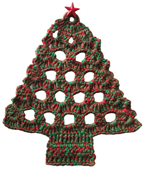 2 Americano Chá Crochê Arvore Natal - Sousplat -par