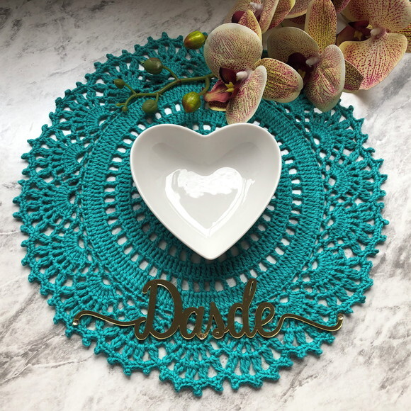 Sousplat Americano Croche Rendado Tiffany - Par