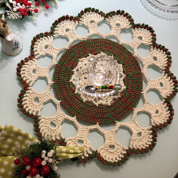 Americano Croche Natal Fabuloso Sousplat - Par