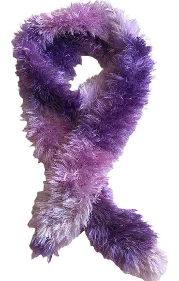 Cachecol Echarpe Textura Lavanda - Croche