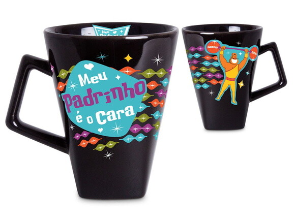Caneca Preta Quartier Padrinho - Promoção!