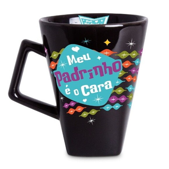 Caneca Preta Quartier Padrinho - Promoção!