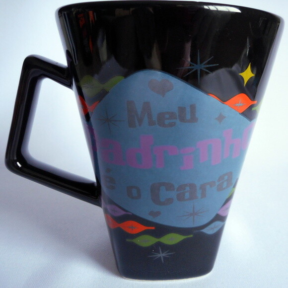 Caneca Preta Quartier Padrinho - Promoção!